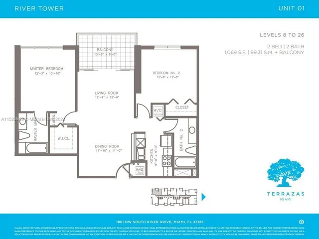 1861 NW S River Dr # 2201, Miami FL 33125