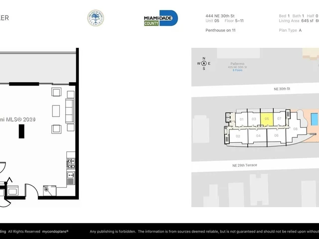 444 NE 30th St # 705, Miami FL 33137
