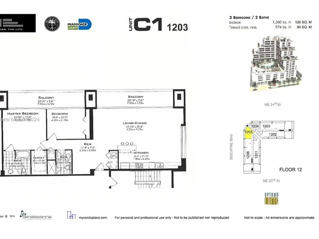 350 NE 24th St # 1203, Miami FL 33137