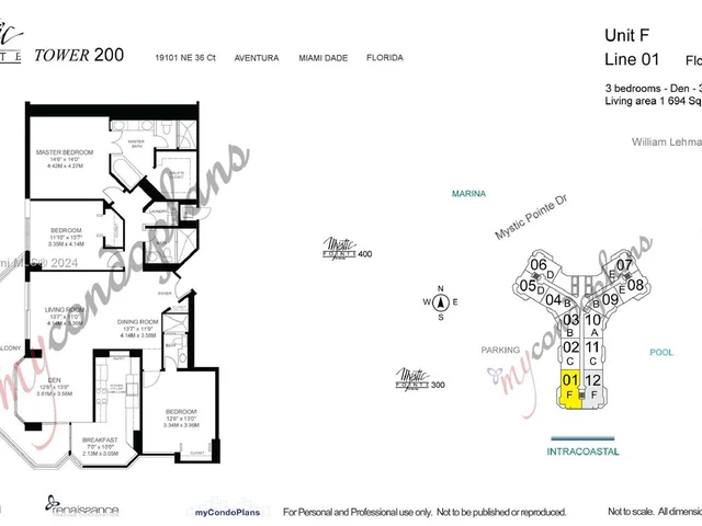 19101 Mystic Pointe Dr # 1501, Aventura FL 33180