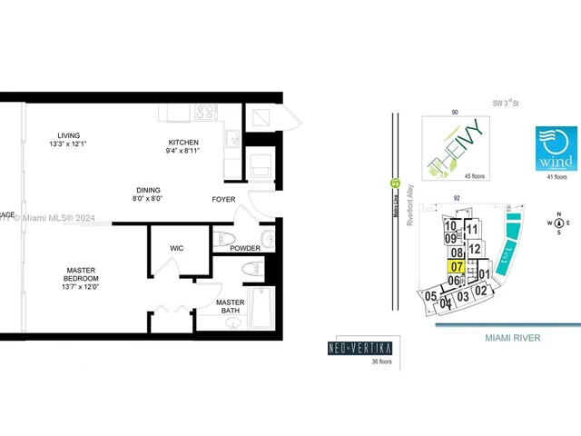 92 SW 3rd St # 4007, Miami FL 33130